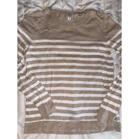 JCREW “TEDDIE” stripe sweater size M medium - Picture 1 of 3